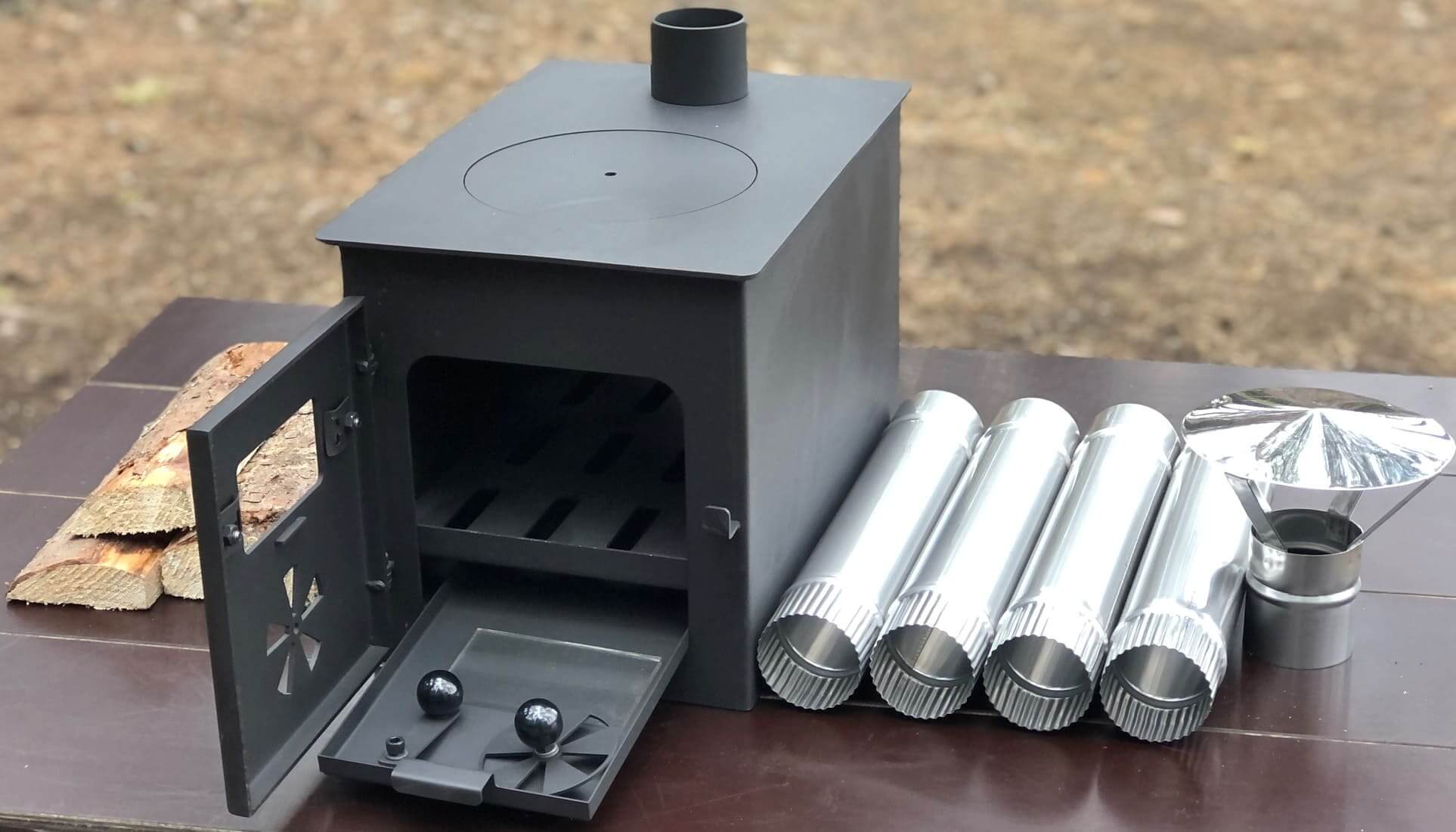 Wood stove for cabin