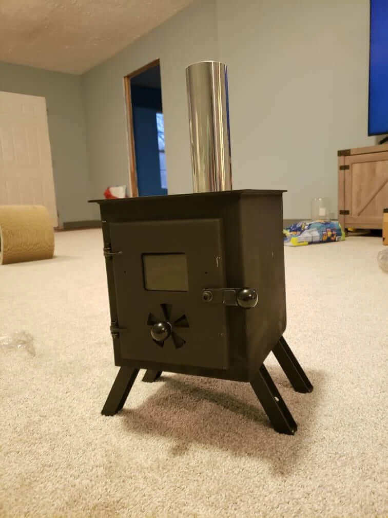 Free standing wood stove