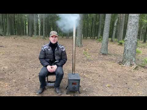 video of outdoor wood stove