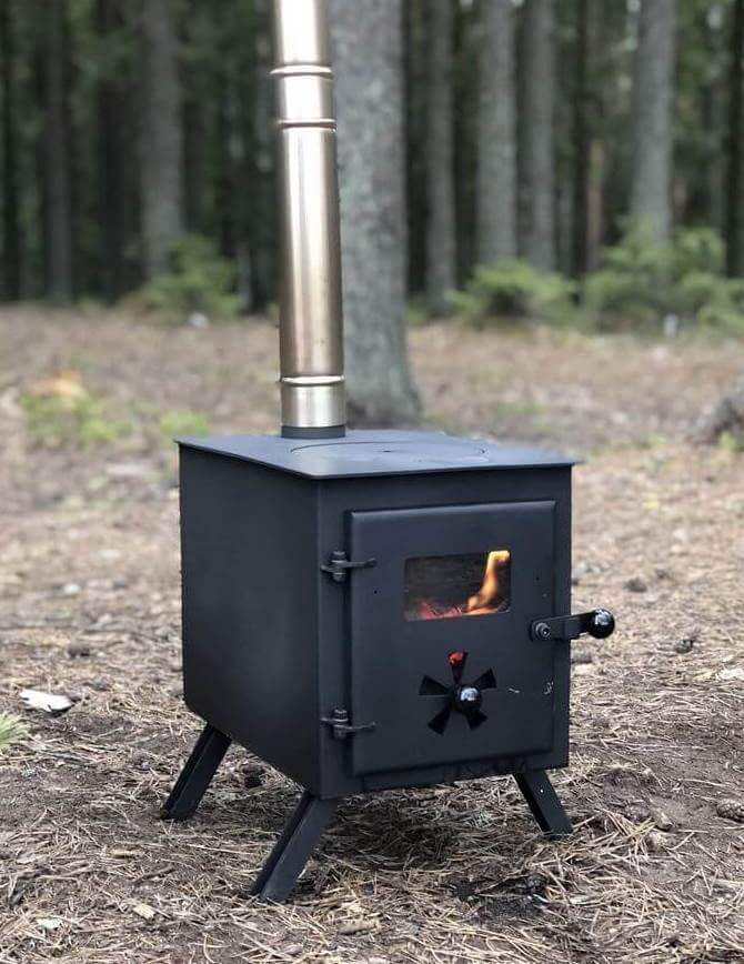 Wood stove for chalet